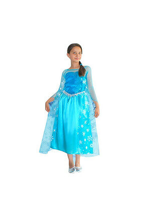 Frozen Buzlar Prensesi Elsa Butik Kostüm 10-12 Yaş
